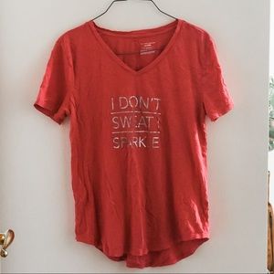 Workout Top: I Don’t Sweat I Sparkle